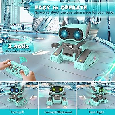 Robot Toys for Boys Girls, Rechargeable Robots for Kids, 2.4GHz RC Remote  Control Robots with Flexible Head & Arms,LED Eyes,Dance Moves and