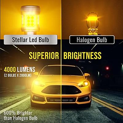 No Hyper Flash 24W Amber 7440 W21W T20 LED Bulb For Front/Rear