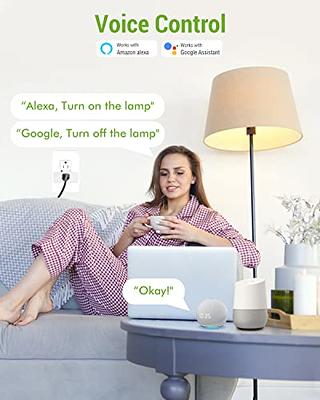 Aubess Smart Plugs with Energy Monitoring, Smart Plugs That Work with Alexa  & Google Assistant, Smart Home Wi-Fi Outlet with 7 Days Programmable