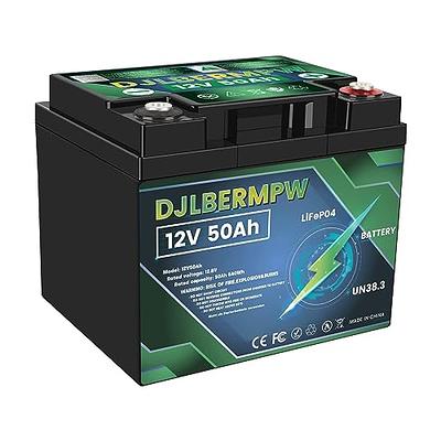 DJLBERMPW 12V 50Ah Lithium Battery 12V LiFePO4 Batteries 640W Load Power  4000+ Deep Cycle Lithium Iron Phosphate Battery Built-in 50A BMS Trolling  Motor Batteries for RV,Marine,Golf Cart,Solar,Camper - Yahoo Shopping