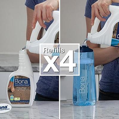 Bona Multi-Surface Floor Cleaner Refill - 128 fl oz - Unscented - Refill  for Bona Spray Mops and Spray Bottles - Residue-Free Floor Cleaning  Solution