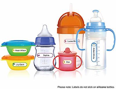Baby Bottle Labels for Daycare-64 Packs, Daycare Labels, Waterproof Name  Labels, Write-on Labels for Kids, Self-Laminating, All-Purpose Name Sticker