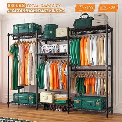 Vipek V2e Wire Garment Rack Heavy Duty Clothes Rack With 6-shelf