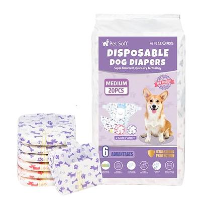  Grecle Premium Male Dog Wraps - High Absorbency Male