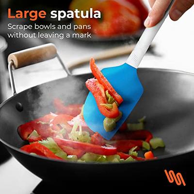 2 PC Silicone Spatula Spoonula Utensils Cooking Kitchen Heat Resistant Non Stick