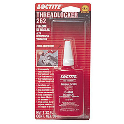 LOCTITE 243 Threadlocker for Automotive: Medium-Strength, Oil Tolerant,  High-Temperature, Anaerobic, General Purpose | Blue, 36 ml Red Bottle (PN