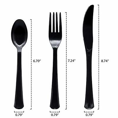 Black Heavy Duty Plastic Knives | 50ct