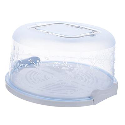 Pie Carrier Cake Storage Clear Container with Red Lid