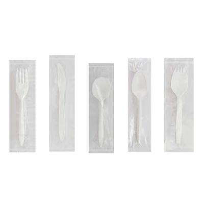 Choice Medium Weight White Plastic Teaspoon - 100/Pack