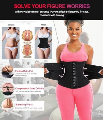 Waist Trimmers for Women and Men, Waist Trainer Belt, Sweat Band Waist  Trainer for High-Intensity Training & Workouts, Back Support with Pocket  for