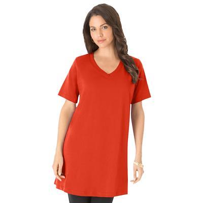 Tshirt for Women Plus Size,Womens Short Sleeve V Neck T-Shirts