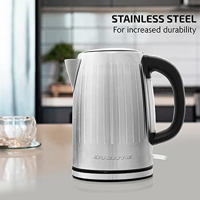 OVENTE Portable Electric Kettle Stainless Steel Instant Hot Water