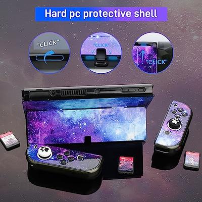 Accessories Bundle Compatible with Switch OLED, Carrying Case with Shoulder  Strap for Switch OLED and Tempered Glass Screen Protector, Protective