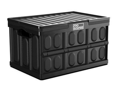 Karramlili Storage Bins with Lids, 11 Gal Clear Stackable Lidded Storage  Bins,5 Packs Collapsible Storage Cube Bins with Wheels,Plastic Storage Box