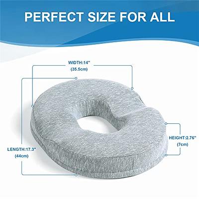 JEMA ADS11079 Donut Pillow Tailbone Hemorrhoid Cushion, Memory Foam Seat  Cushion Pain Relief for Sores, Prostate, Coccyx, Sciatica, Pregnancy