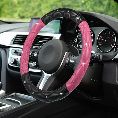 Christmas Theme Steering Wheel Cover, Universal 15 Inch Car Elastic  Steering Wheel Covers, Funny Xmas Auto Interior Car Accessories for Men  Women Car