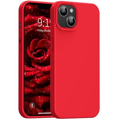 Phone Cover for iPhone 13 6.1 inch Four Corner Thickened Anti-drop TPU  Phone Case with Hanging Rope - Red Wholesale