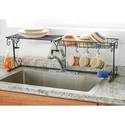 Seropy Roll Up Dish Drying Rack Over the Sink for Kitchen RV Sink