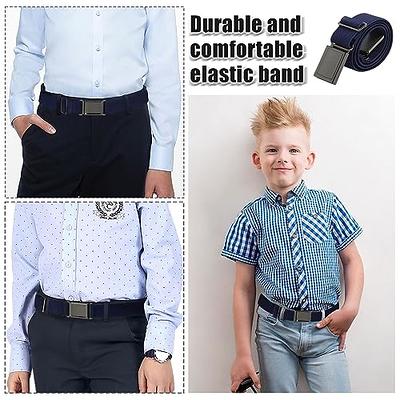 AWAYTR 3 PCS Kids Adjustable Magnetic Belts - Easy to Use Magnetic Buckle  Belt for Boys and Girls