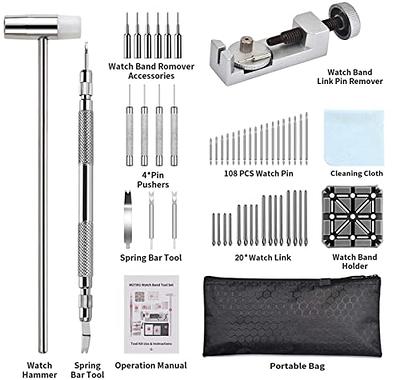 Watch Link Removal Tool Kit, Watch Band Tool Kit, Spring Bar Tool Set for  Watch Repair