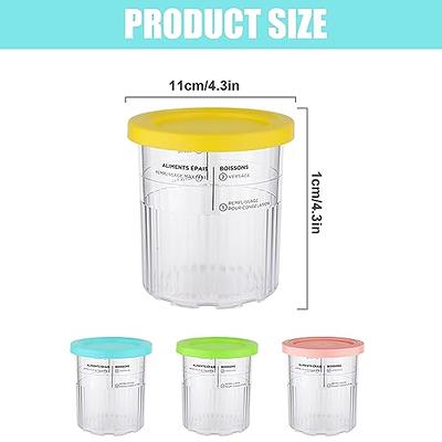 Replacement for Ninja Creami Pints and Lids - NC501, with Ninja NC501 NC500  Series Creami Deluxe ice Cream Makers, Creami Pint Containers with Leak  Proof Lids, Dishwasher Safe 