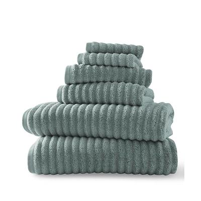 2pk Cotton Solid Ribbed Terry Kitchen Towels Blue - Threshold 1 ct