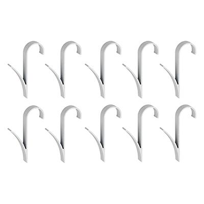 Door Wall Mounted Single Hook Clothes Towel Hanger Holder 60mm Length 10pcs  - Silver Tone - Yahoo Shopping