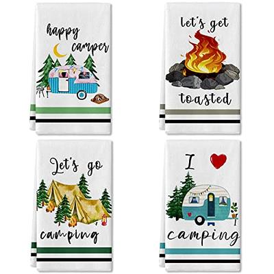 6 Pcs Farm Animal Theme Kitchen Towels Farmhouse Funny Dish Towel