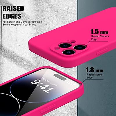 bicol Compatible with iPhone 15 Pro Max Case with Screen Protector,Enhanced  Camera Lens Protection,Soft Liquid Silicone Protective Cover,Slim Fit  Protective Phone Case 6.7 Hot Pink - Yahoo Shopping