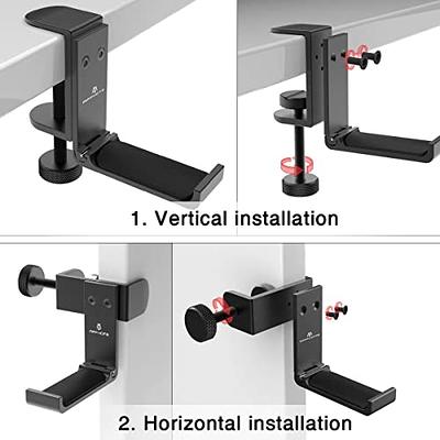 HomeMount Headphone Stand Headset Holder - Adhesive Gaming Headphone Hanger  Hook Desk Mount for Most Headphone & Controller (White) - Yahoo Shopping