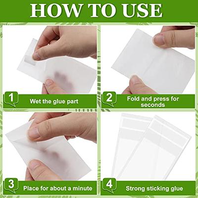 100pcs Translucent Glassine Paper Bag Self Adhesive Envelope