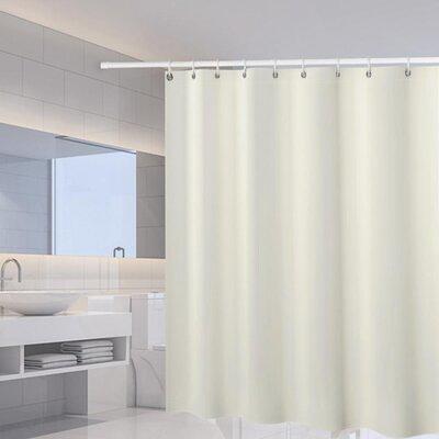 Waterproof Fabric Shower Curtain Liner Washable with Hooks, Soft & Light,  Weight Cloth Shower Liner, Hotel Quality, Standard Size 72x72