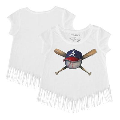 Lids Atlanta Braves Tiny Turnip Toddler Sundae Helmet T-Shirt - White