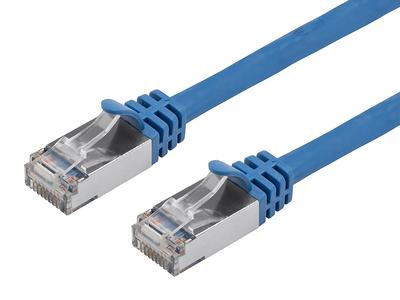 Monoprice Cat6A 5ft Blue Component Level Patch Cable, Double Shielded  (S/FTP), 30AWG, 10G, CM Pure Bare Copper, Snagless RJ45, SlimRun Series  Ethernet Cable 