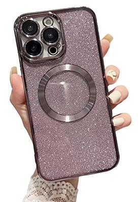Transparent Plating Glitter Phone Case for iPhone 14 13 12 PRO Max