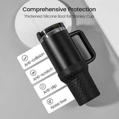 GardTok Silicone Boot Cover for Stanley Cup Accessories,Silicone Water  Bottle Sleeve for Stanley Quencher H2.0 and Quencher Adventure Tumbler 40  oz Cup (40oz, Black) - Yahoo Shopping