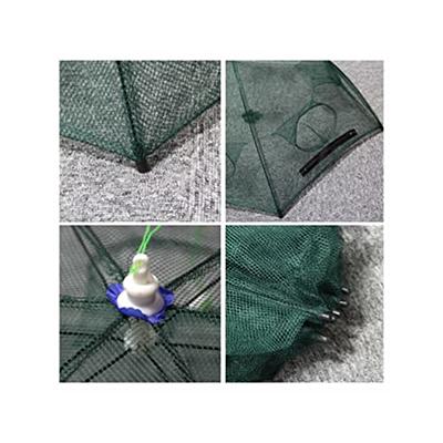  BESPORTBLE Fishing Net Foldable Crab Net Trap Cast Dip Cage  Minnow Crawfish Shrimp Umbrella Design (6 Holes) : Sports & Outdoors