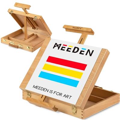 Art Supplies Box Easel Sketchbox Painting Storage Box, Adjust Wood Tabletop  Easel for Drawing & Sketching Student (Painting Easel Box)