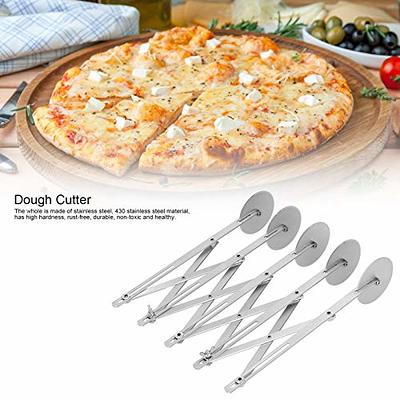 3 5 7 Wheel Pastry Cutter, 430 Stainless Pizza Slicer and Multi Round Dough  Cutter with