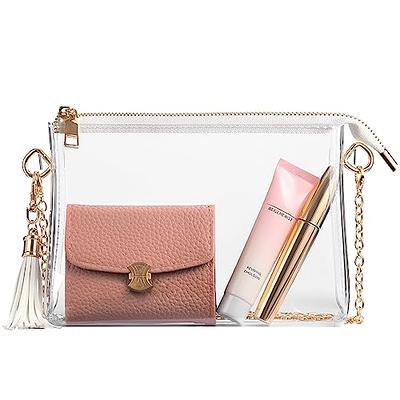 LZXYBIN Clear Purses for Women Stadium, Small Clear Purse Concert  Transparent Crossbody Bag Stadium Approved for Women