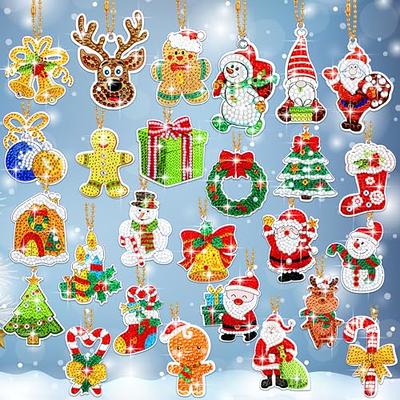 Christmas Diamond Art Keychain Kit, DIY Beginners 20 Piece Diamond Painting  Set, Mosaic Art Kits for Adults, Arts & Craft, Christmas Gifts 