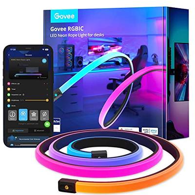 Govee RGBIC Gaming Lights, 10ft Neon Rope Lights Soft Lighting for
