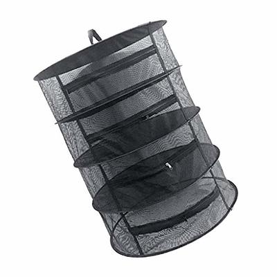 freneci Dry Net W/Zipper Drying Rack Hydroponics Grow Herb Tent 4 OR 8 Layer  - 4-Layer Black - Yahoo Shopping