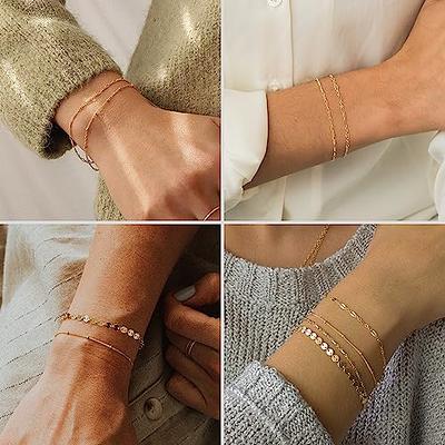10k Solid Gold Box Chain Bracelet, Box Gold Chain Bracelet, Dainty Gold  Bracelet, Layering Gold Bracelet, Stackable Gold Bracelet for Women - Etsy  | Gold bracelet chain, Gold bracelet for women, Delicate