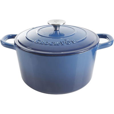 Crock-Pot Artisan 5 qt. Round Enameled Cast Iron Braiser Pan with