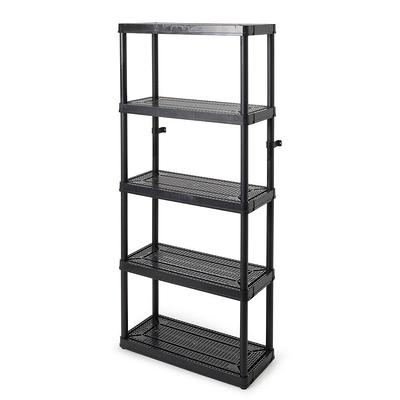 IRIS White 2-Tier Storage Organizer Shelf with Footboard 596032 - The Home  Depot