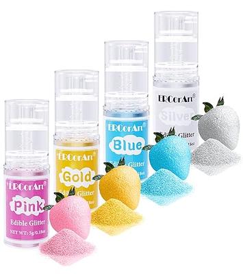Edible Glitter for Cocktails & Food by Aurasense | No Taste & No Texture  Glitter for Drinks, Beverages & Cakes | 100% Food Grade Non-toxic, Vegan