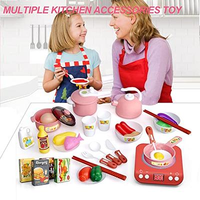 Play Kitchen Accessories , Kids Kitchen Playset Dishes Cookware Set with  Large Toy Pots and Pans for Kids Kitchen Pretend Dishes , Cooking Toys for  Girls Boys - Yahoo Shopping