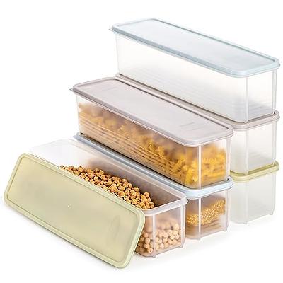Elsjoy 6 Pack Plastic Pasta Container, Clear Spaghetti Storage Container  Organizer with Lid, Stackable Long Noodle Holder for Pantry, Kitchen,  Cabinet - Yahoo Shopping