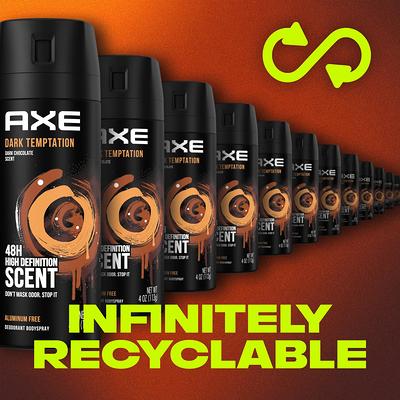 AXE Apollo Body Spray Deodorant for Long-Lasting Odor Protection, Sage &  Cedarwood Deodorant for Men Formulated Without Aluminum 4 Ounce (Pack of 4)